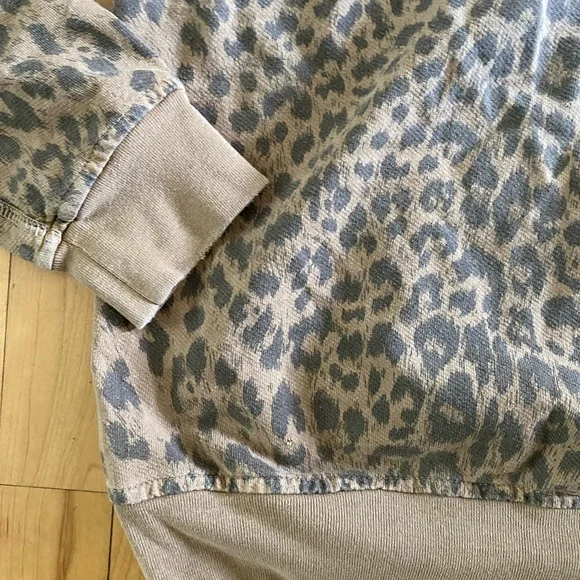 Current/Elliott Tan Cheetah The Zip Hoodie - Picture 5 of 5